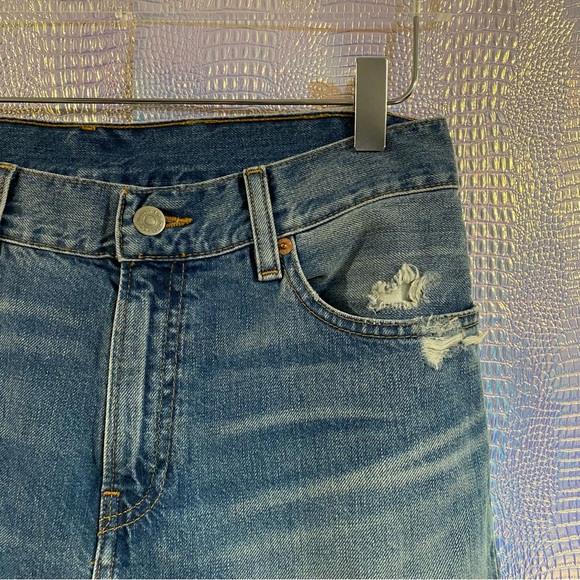 💕 DENIMIST Joni mid rise jeans size 27 distressed, ripped, high rise crop - Picture 8 of 16